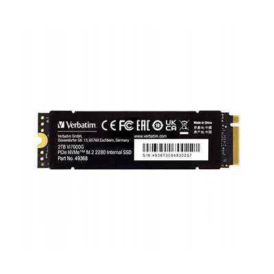 SSD Wewnętrzny Verbatim Vi7000G M.2, 49368, 2000GB, czarny, NVMe