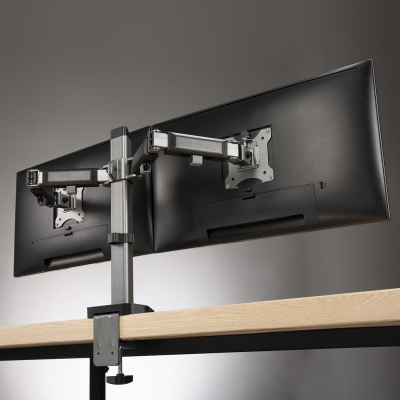 Uchwyt przegubowy na dwa monitory Deluxe Ergo Office 17