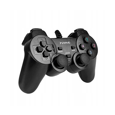 Gamepad Marvo GT-006, 15przycisk, USB, czarny, wibrujący