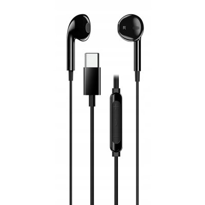 Genius HS-M365 słuchawki z mikrofonem, czarna, 2.0, douszne, USB Type-C