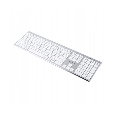 Powerton LIFE ULTRASLIM Klawiatura bezprzewodowa CZ/SK, srebrna