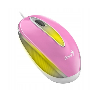 Genius DX-Mini Mysz przewodowa, różowa, 1000DPI
