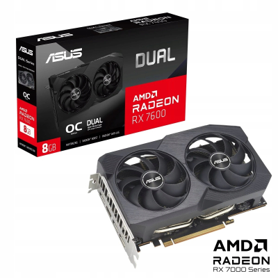 ASUS Karta graficzna Radeon RX 7600 V2 Dual OC 8GB