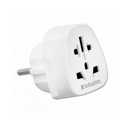 Verbatim, Adapter podróżny World-to-Europe WTEU-02 biały