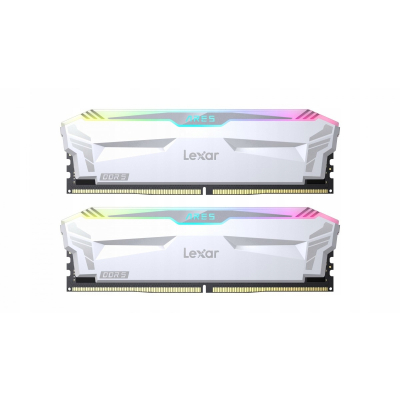 Lexar Pamięć DDR5 ARES RGB Gaming 32GB(2*16GB)/6400 biała