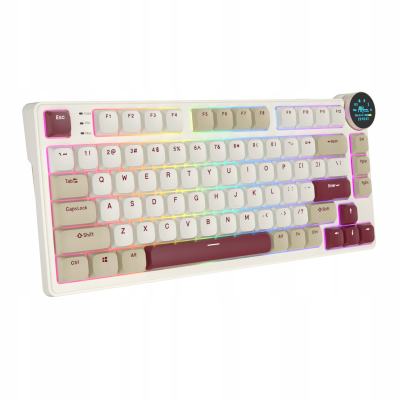 ROYAL KLUDGE RK N80 Rosy Clouds Gaming Keyboard Brown switch