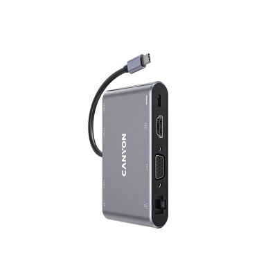 CANYON HUB DS-14 8 w 1 4k USB-C Szary