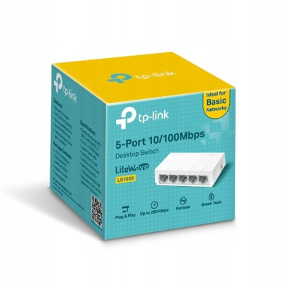 Przełącznik typu desktop LS1005 switch 5x10/100