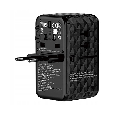 Verbatim adapter podróżny 2x USB-C QC 4+ 1x USB-C PD 3.0 1x USB-A QC 140 W