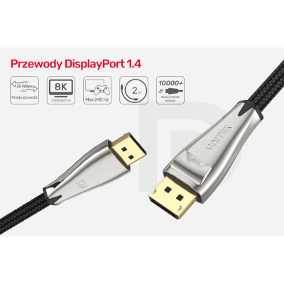 Unitek C1608BNI Kabel DisplayPort 1.4 8K@60Hz 2m