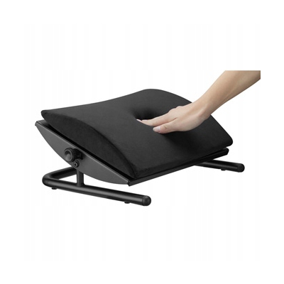 Powerton ERGO ULUNA Podstawa podnóżek ergonomiczny, czarny