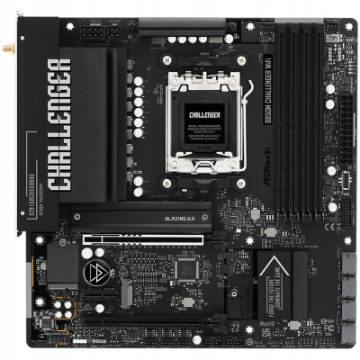 ASROCK MB B850M Challenger WiFi, AM5, 4x DDR5, 1x PCIe 5.0 x16,