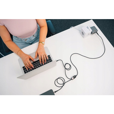 Verbatim kabel USB-C USB-C to Dual USB-C - 100W 1,5m czarny box 30279