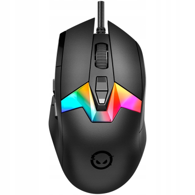 LORGAR Mysz Gamingowa Pro MSP80, 8000 Hz, Czarna