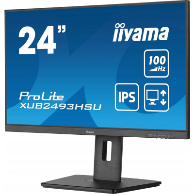 IIYAMA Monitor 24 cale XUB2493HSU-B7 IPS HDMI DP 2x2W USBx2 300cd