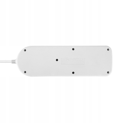 Maclean Listwa zasilająca przedłużacz 4 gniazda + USB A / C biała MCE508 W