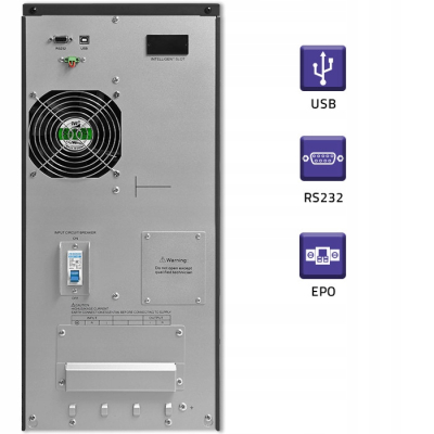 Qoltec Zasilacz UPS Online Pure Sine Wave 6kVA 4.8kW LCD USB 53982