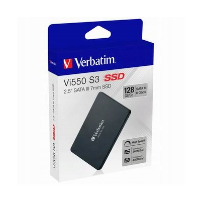 SSD Wewnętrzny Verbatim Vi550, 49350, 128GB, czarny, SATA III 49350