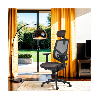 Powerton ERGO TINA Ergonomiczny fotel biurowy, Szary