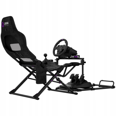 LORGAR FLEX RAF1 Sim Racing Cockpit Advanced, Składany, Czarny