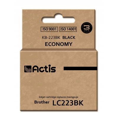 Tusz ACTIS KB-223Bk (zamiennik Brother LC223BK; St