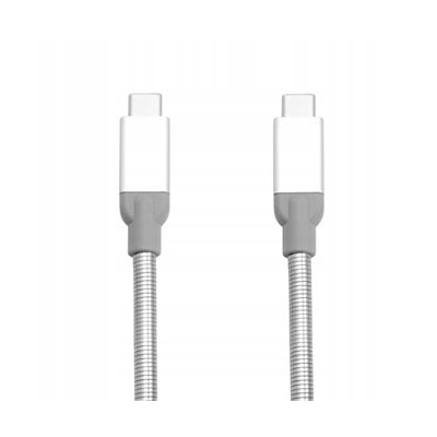 Verbatim USB kabel (3.1), USB C (M) - USB C (M), 0.3m, srebrny, box, 48867