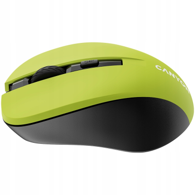 Canyon MW-1- bezprzewodowa mysz optyczna 2.4 GHz, 4 przyciski (żółta)