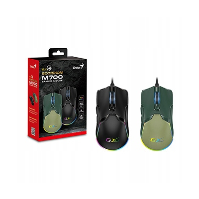 Genius GX Gaming Scorpion M700 Mysz przewodowa, zielona, 7200DPI