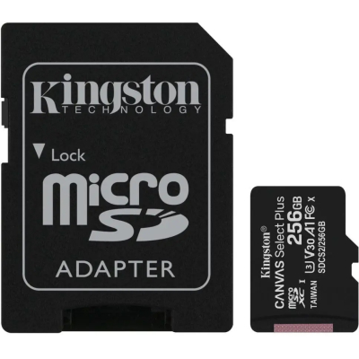 Kingston microSD 256GB Canvas Select Plus