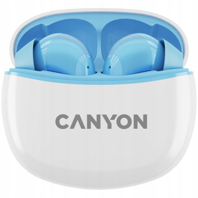 CANYON Słuchawki dokanałowe TWS5 Etui Niebieskie