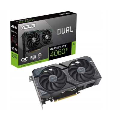 ASUS Karta graficzna RTX 4060 Ti DUAL OC 16G GDDR6