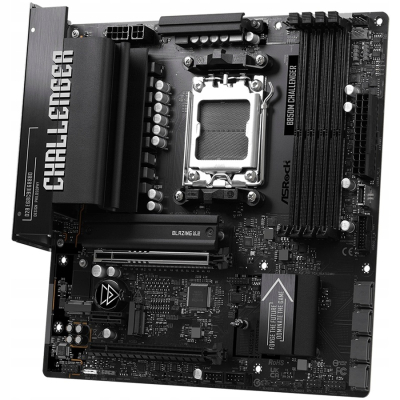 ASROCK MB B850M Challenger, AM5, 4x DDR5, 1x PCIe 5.0 x16, 1x PCIe 4.0