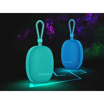CANYON Głośnik Bluetooth OnMove 12 IPX7 TWS 5W Miętowy