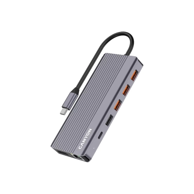 CANYON HUB DS-16 13 w 1 4k USB-C Szary