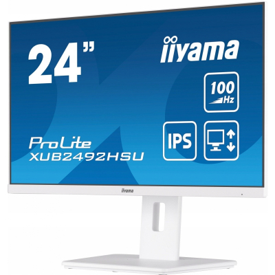 IIYAMA Monitor 23.8 cala XUB2492HSU-W6 IPS HDMI DP 100Hz SLIM HAS USB Sklep KOZIENICE RADOM