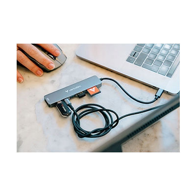 Verbatim USB flash disk, USB C, 128GB, Plectra, czarny, 30225, USB C