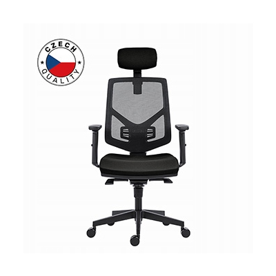 Powerton ERGO TINA Ergonomiczny fotel biurowy, Czarny