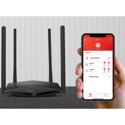 TP-LINK Router Mercusys MR60X WiFi 6 AX1500 2LAN 1WAN