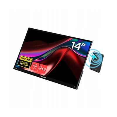 Verbatim przenośny monitor dotykowy, LIGHT, 14", Full HD (1920 x 1080) 60Hz