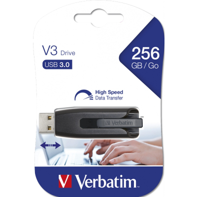 Verbatim USB flash disk USB 3.0 256GB V3 StoreNGo czarny 49168 USB A