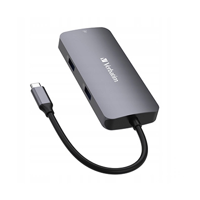 Verbatim USB (3.2) hub 5-port długość przewodu 15cm 1xUSB C 2xUSB A 1xHDMI