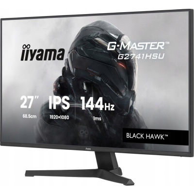 Monitor iiyama 27 cali G2741HSU-B1 IPS FHD 144 Hz 1 ms 2xUSB 350cd HDMI DP