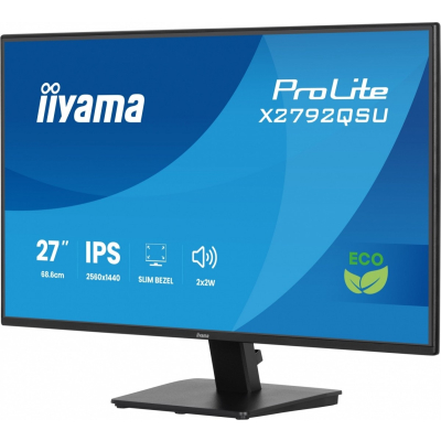 Monitor iiyama 27 cali X2792QSU-B1 IPS QHD 120Hz HDMI DP 350cd 1500:1