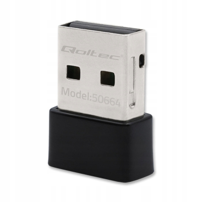 Qoltec Ultraszybki bezprzewodowy Mini Adapter USB Wi-Fi standard AC650Mbps
