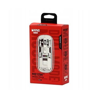 Marvo PRISM B10 White Mysz bezprzewodowa, biała, 1600DPI