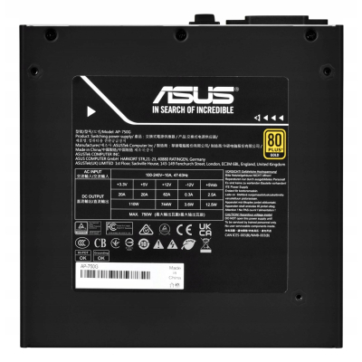 Zasilacz ASUS PRIME AP-750W 80Plus Gold Bulk 90YE00U1-B0NB00