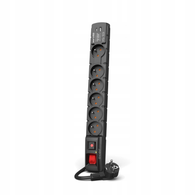 ACAR FILTR PRZECIWPRZEPIĘCIOWY S6 1,5M USB A+C (szybka ładowarka) W2436
