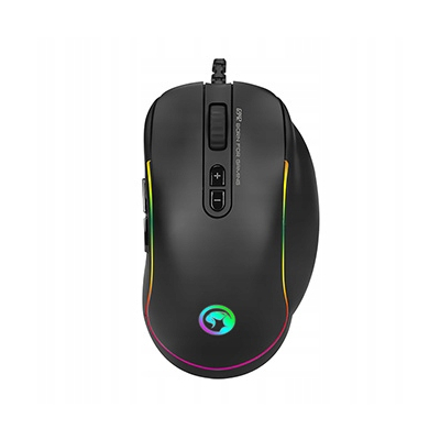 Marvo G942 Mysz przewodowa, czarna, 10000DPI, zdejmowana osłona boczna