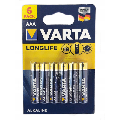 VARTA BATERIE ALKALICZNE R3 (AAA) LONGLIFE 6szt