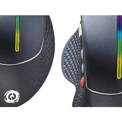 CANYON Mysz gamingowa Apstar GM-12 RGB 6 Przyc. Przew. Ciemnoszara